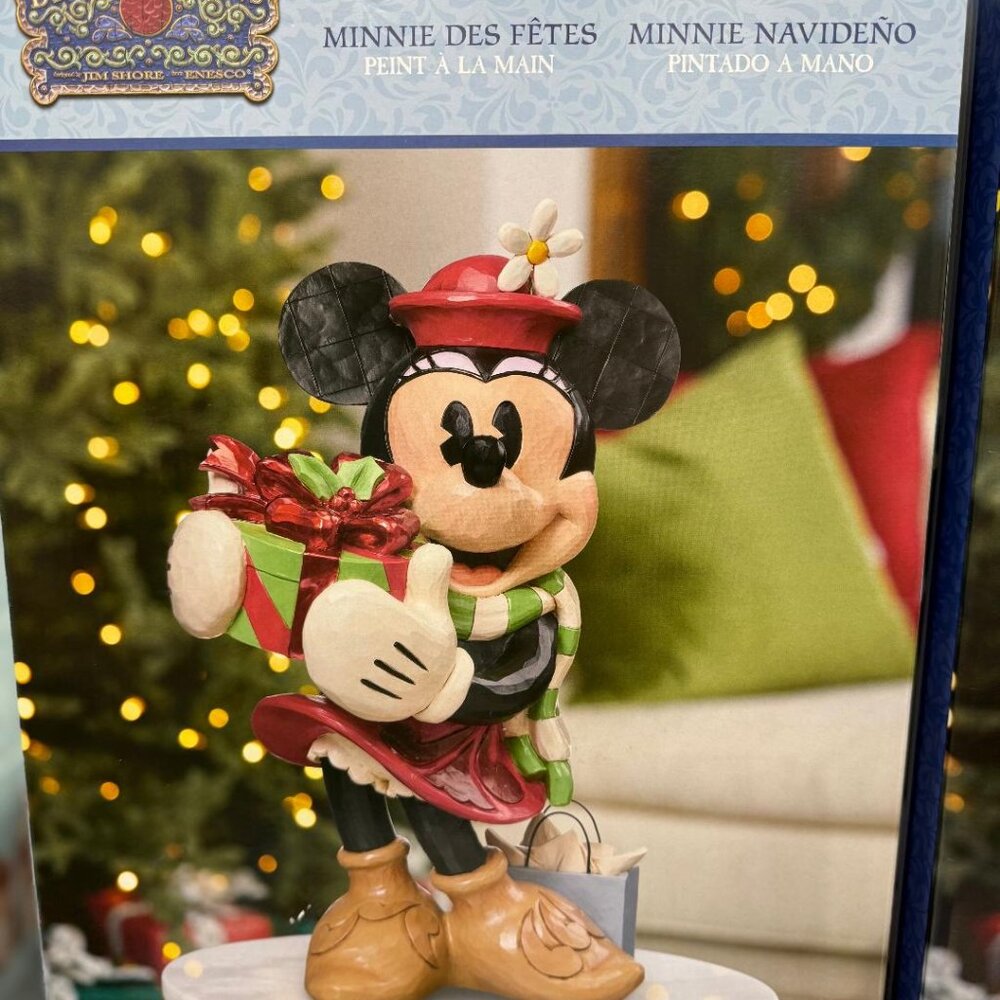 New Disney Holiday Minnie Statue
